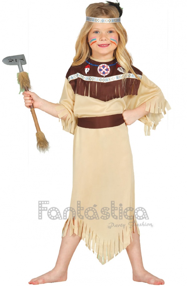 Para Niños Niña India Fancy Dress Pocahontas Traje Traje 158cm 11-13 Años 