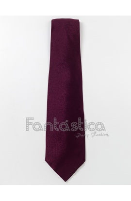 Corbata Lisa para Fiesta color Burdeos Granate