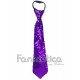 Corbata Unisex para Disfraz Show con Lentejuelas Color Violeta