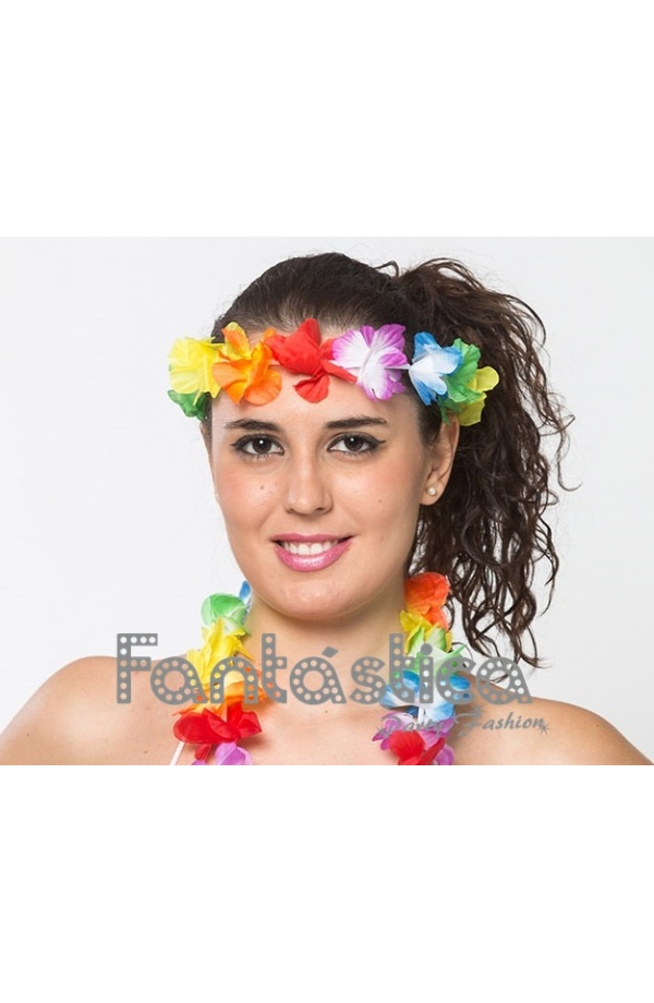 Corona de Flores Disfraz de o Hawaiano