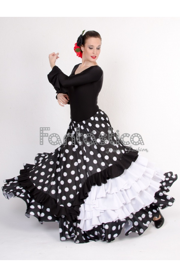 https://www.esfantastica.com/11385-thickbox_default/falda-de-flamenca-sevillana-para-mujer-con-volantes-y-lunares-blanco-y-negro.jpg