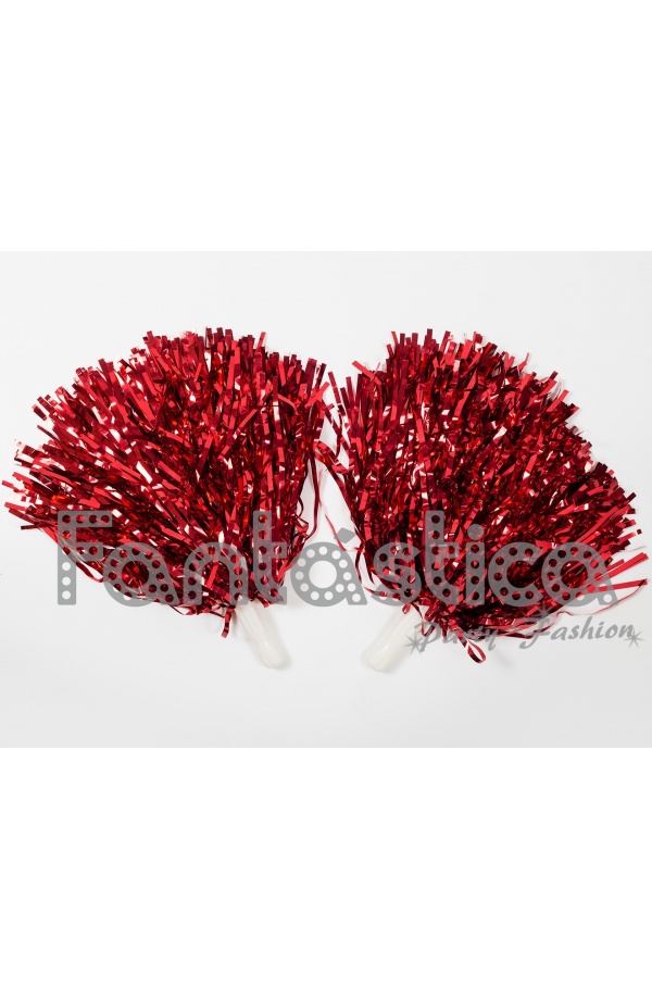 Pompones Animadora Para Niña Color Rojo Accesorios