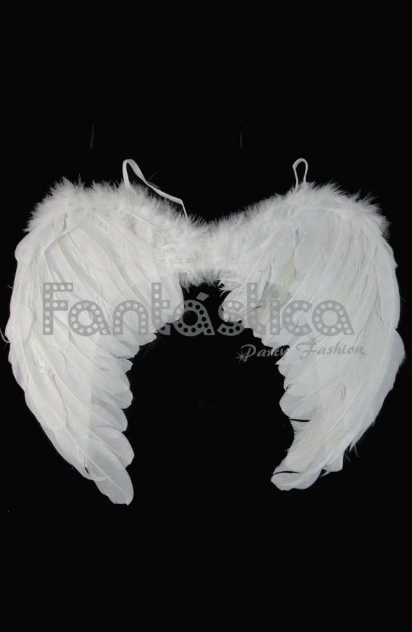  Disfraz de alas de ángel de plumas blancas iluminadas