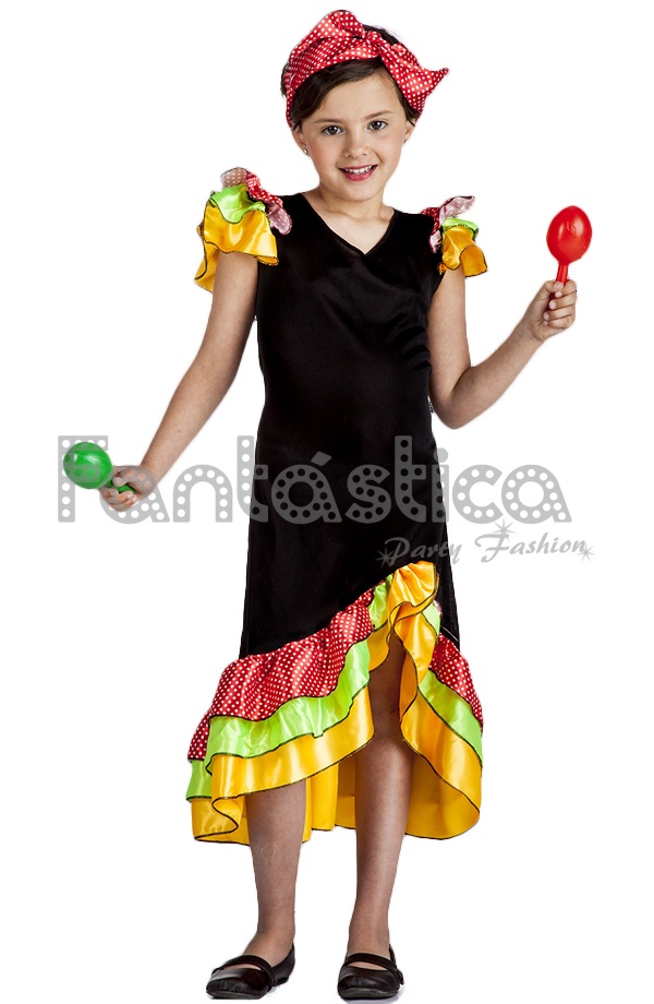 Disfraz para Niña Bailarina de Rumba - Rumbera II