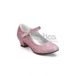 Zapatos Color Rosa con Purpurina - para Niña y Mujer