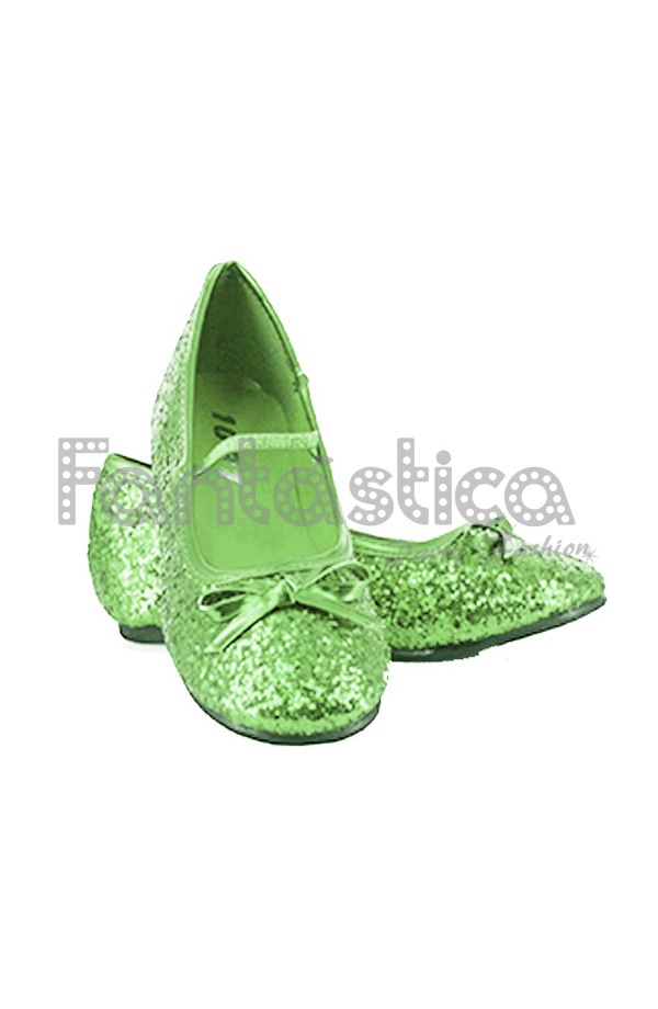 green ballet shoes