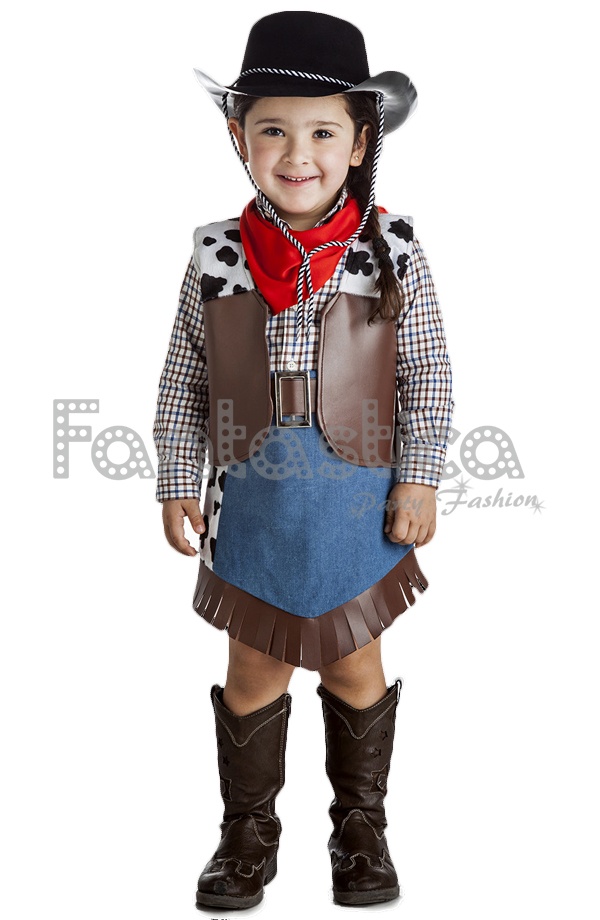 Disfraz para Niña Vaquera Cowgirl V