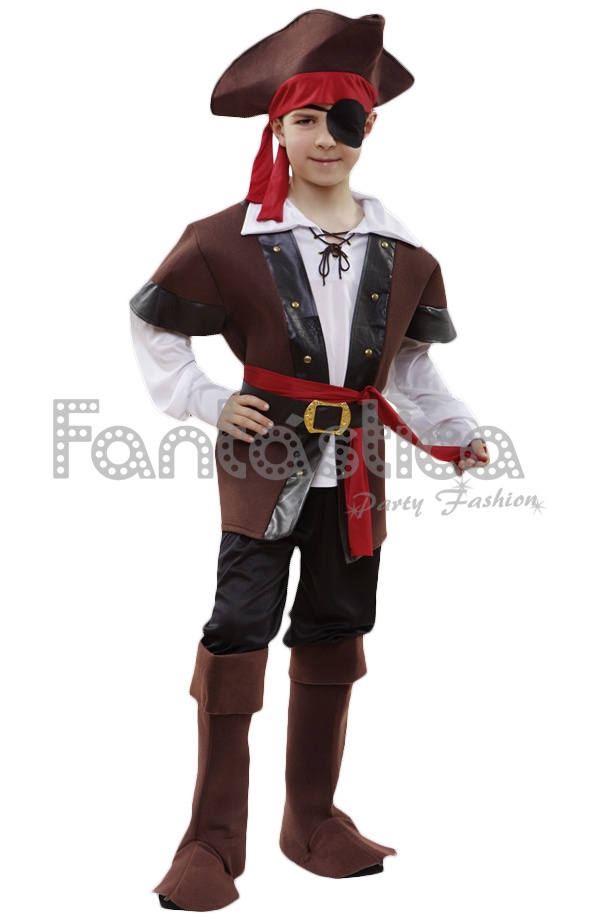 Disfraz bucanera pirata falda larga Disfraces niños baratos sevilla