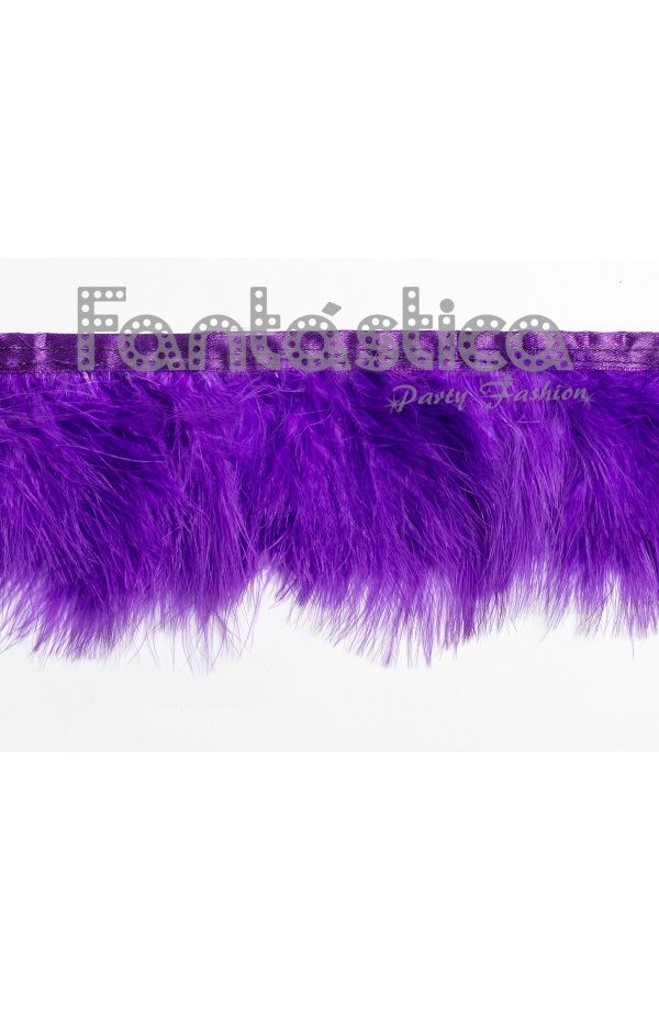 Controversia difícil heno Tira Cinta de Plumas para Disfraces - Plumón Marabú Color Violeta