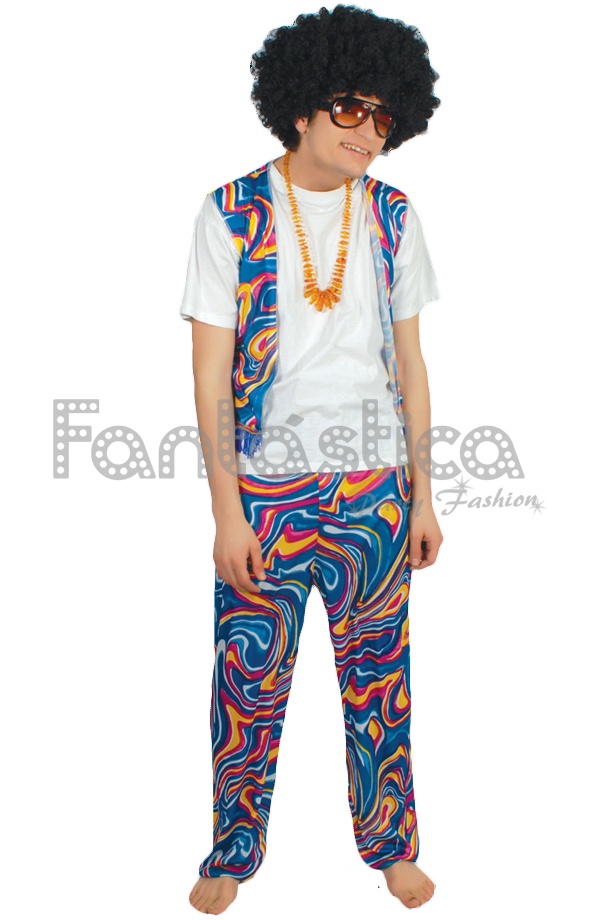 Fun Shack Pantalón Para Disfraz Hippie Hombre, Disfraz
