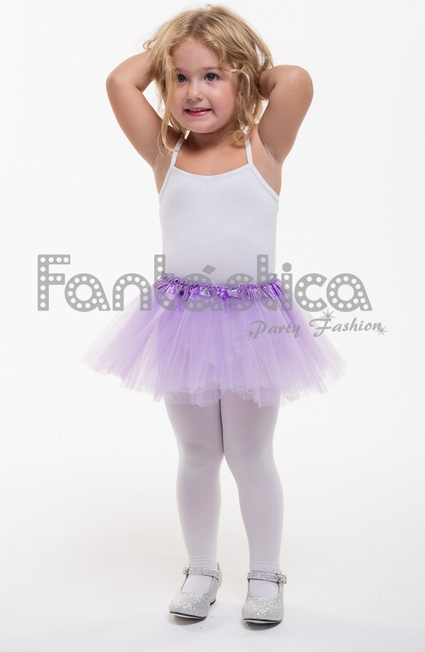 Tutú para Ballet y Danza - Falda de Tul Extra Larga para Mujer Color Violeta