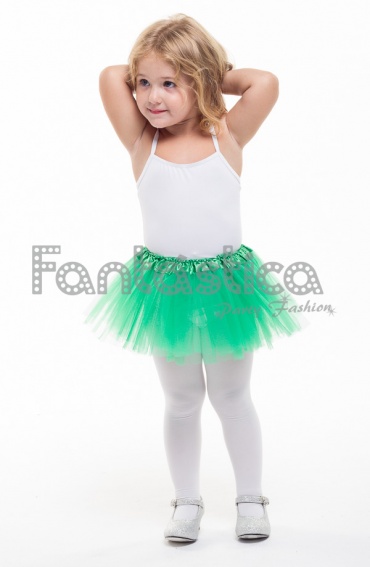 Ballet y - Falda de Tul para Bebé y Niña Pequeña Verde