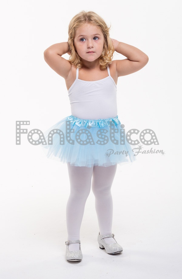 Tutú para Ballet y Danza - Falda de Tul para Bebé y Niña Pequeña Color Azul  Pastel