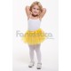 Tutú para Ballet y Danza - Falda de Tul para Bebé y Niña Pequeña Color Amarillo