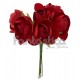 Ramillete de Flores para el Pelo Modelo Huelva Color Rojo