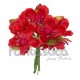 Ramillete de Flores para el Pelo Modelo Cádiz Color Rojo
