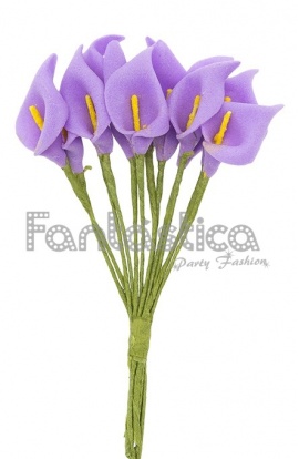 Ramillete de Flores para el Pelo Modelo Rocío Color Lila Violeta