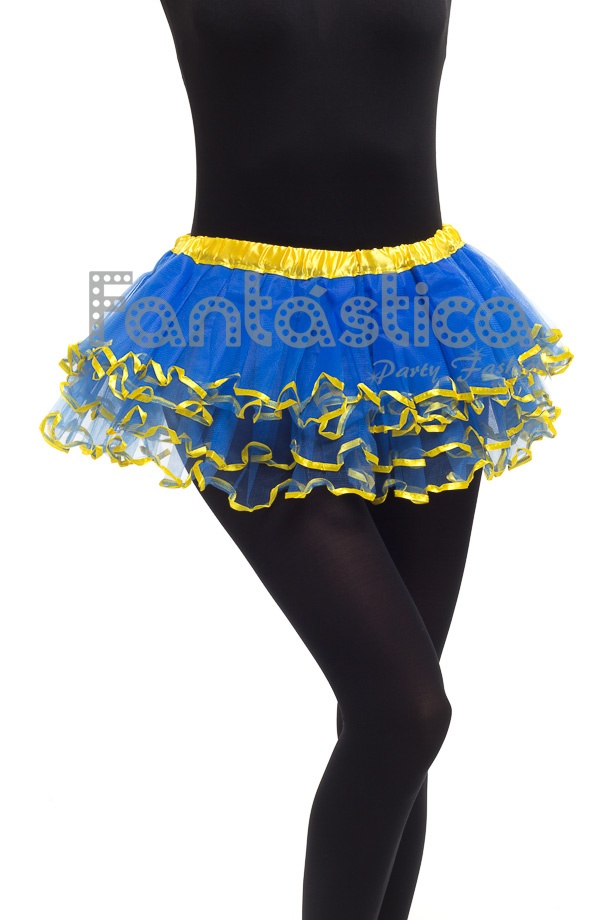Tutú para y Danza - Falda de con Volantes para Niña Mujer Color y Amarillo