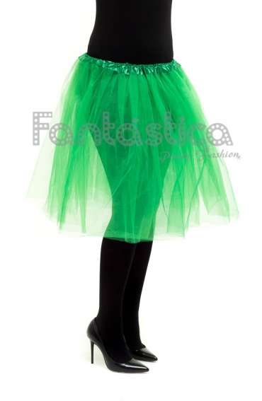 Tutú para Ballet y Danza - Falda de Tul Larga para Mujer Color Verde