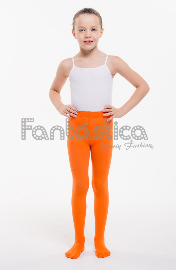 Leggins online naranjas niña