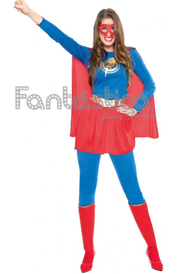 Conductividad explosión Acompañar Disfraz para Mujer Superwoman Chica Heroína II