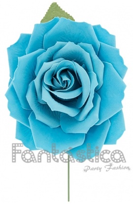Flor para el Pelo Modelo Ana Color Azul Turquesa