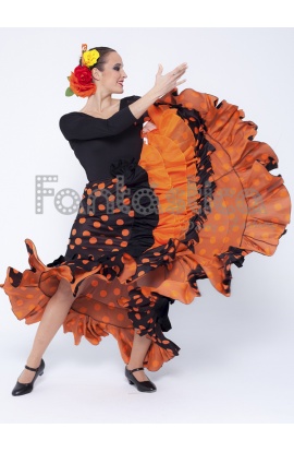 faldas flamencas para mujer - - Sevillana con Lunares  Faldas flamencas,  Vestidos de flamenca, Faldas largas de vestir