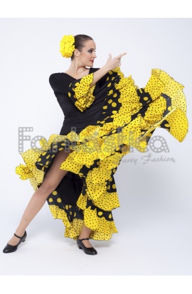 Yellow flamenco dress new arrivals