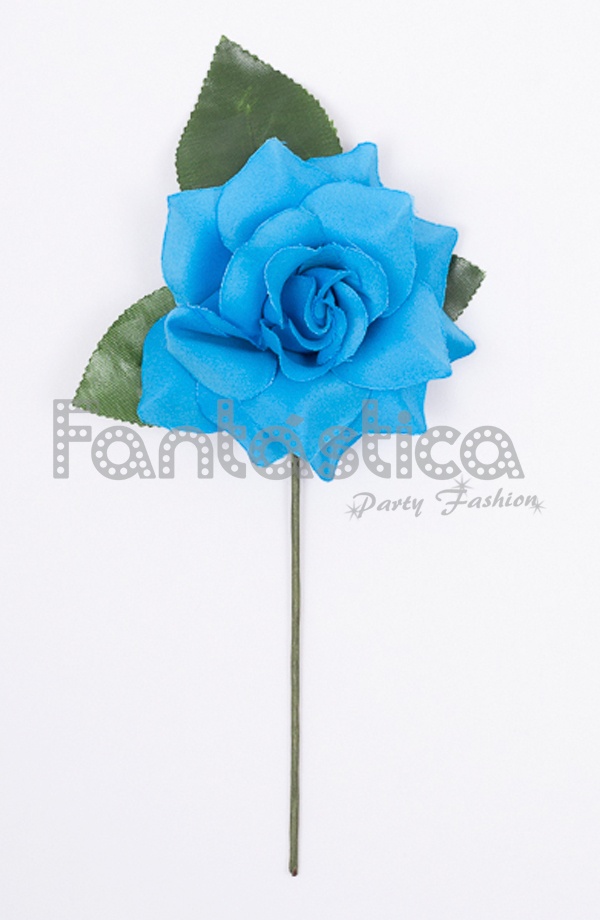 Flor pequeña para el Pelo Modelo Amaia Color Azul Turquesa