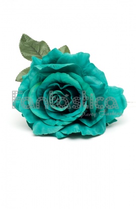 Flor para el Pelo Modelo Anabel Color Verde Agua