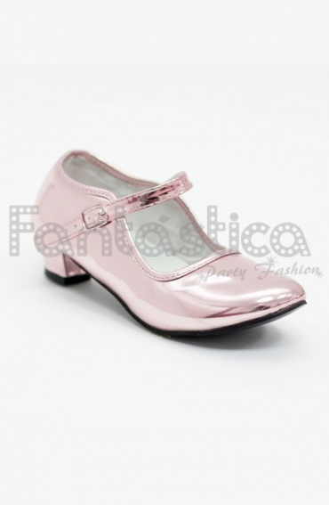 llegar Inspiración sistemático Zapatos Color Oro Rosa Acabado Espejo - Tallas para Niña y Mujer