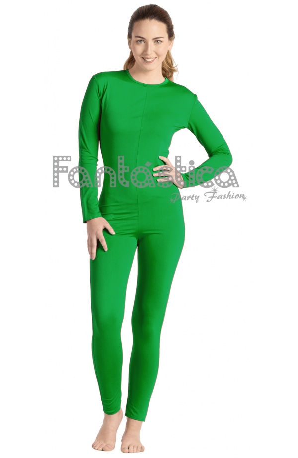 Green Spandex Catsuit for Woman