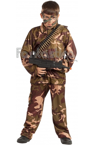 Honorable Arábica Significativo Disfraz para Niño Soldado Militar III