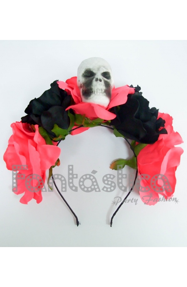 Comprar Diadema de Flores Multicolor - Complementos de Esqueletos y Catrinas