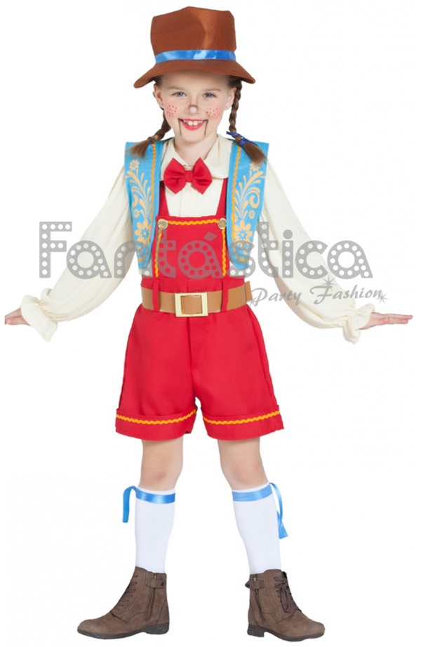 Brote Entretenimiento carga Disfraz para Niña y Niño Marioneta Pinocho