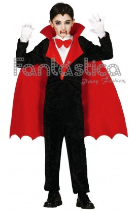 Disfraz Conde Drácula T-2 Halloween Disfraces TuDi Vampiro Niños 2 Años