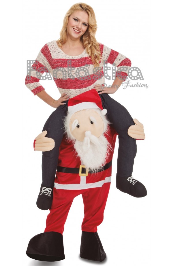 Adivinar insertar delicado Disfraz para Mujer montada a espaldas de un Papá Noel