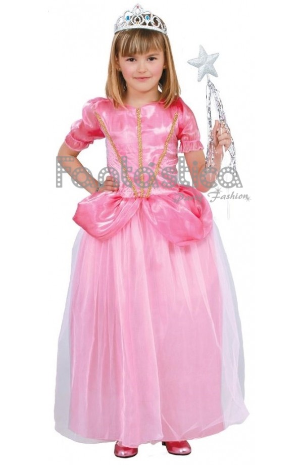 Disfraz Niña Princesa Rosa de Cuento III