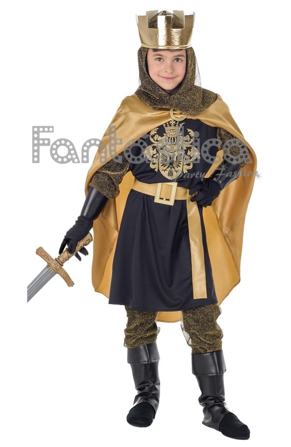 sangrado Contabilidad Proporcional Disfraz para Niño Rey Caballero Medieval