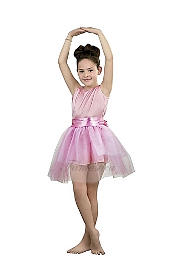 adolescente lona código Morse Disfraz para Niña Bailarina de Ballet Rosa