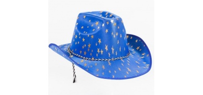 Sombrero Vaquero para Disfraz de Cowboy Color Estampado Estrellas