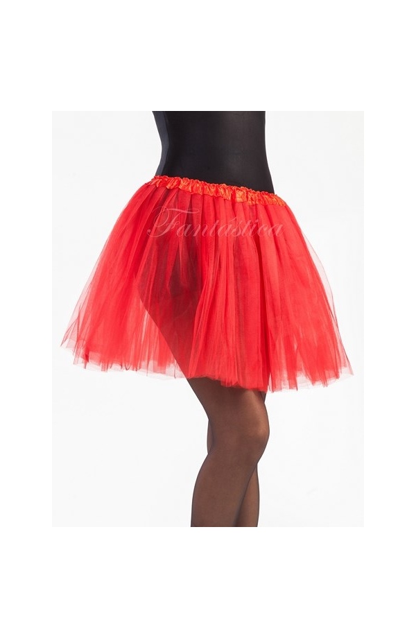Tutú para Ballet y Danza - Falda de Tul para Mujer Color Rojo