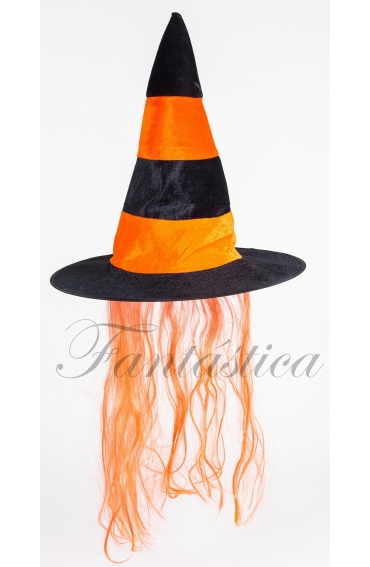 Sombrero de bruja negro y naranja Paquete de 2 Halloween 