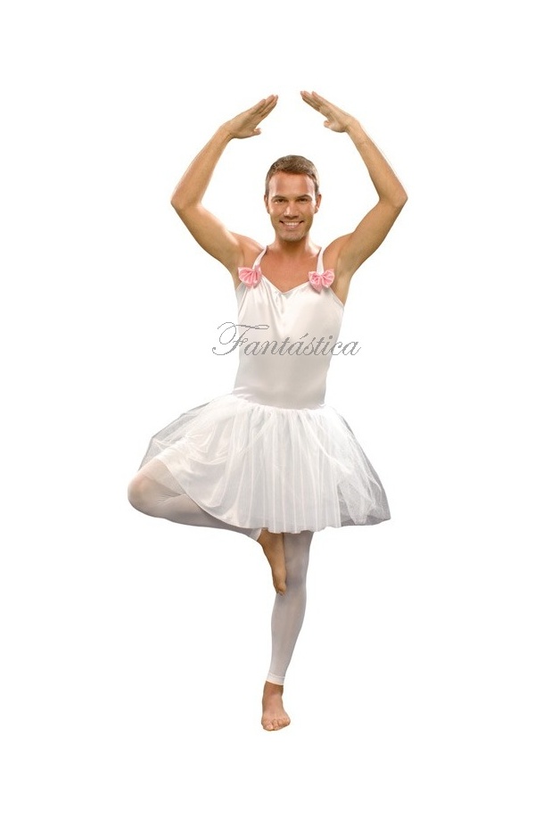 Disfraz para Hombre Bailarina Ballet Blanca