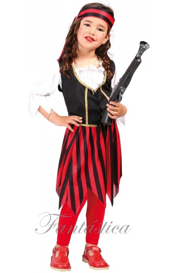 Disfraz para Niña Pirata Corsaria