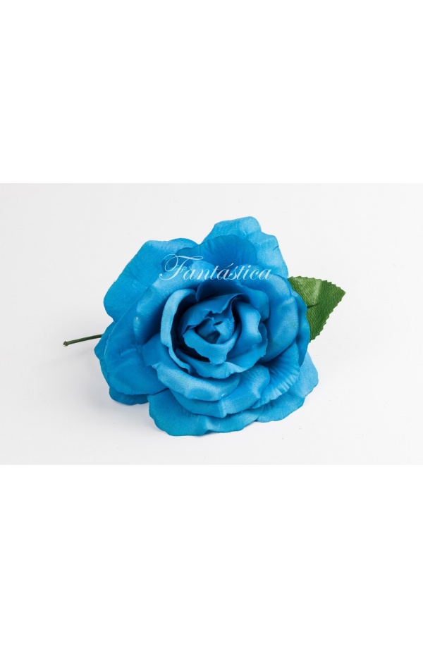 Flor para el Pelo Modelo Triana Color Azul Turquesa