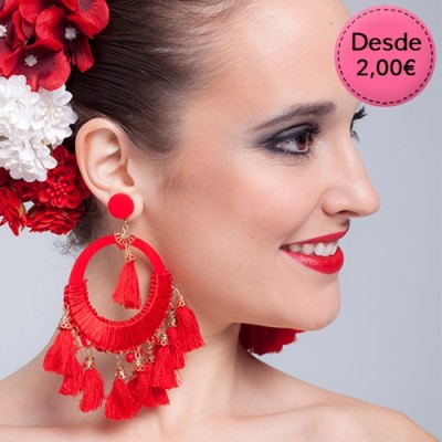 Pendientes de Flamenca y Sevillana