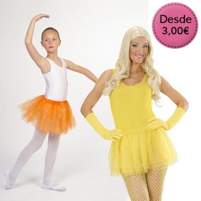 Tutús Color Amarillo y Naranja