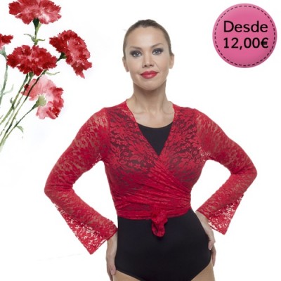 Boleros y Toreras de Encaje Flamencas para Mujer