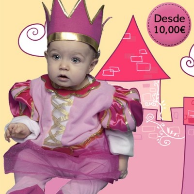 Prince and princess costumes for babies